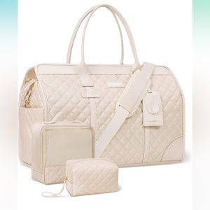 Etronic large bag for women travel weekender w/ wet pocket &shoe bag toiletry